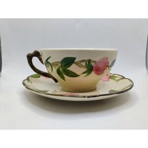 Vintage Franciscan Desert Rose Coffee/Tea Cup & Saucer Set USA Made Retired #5